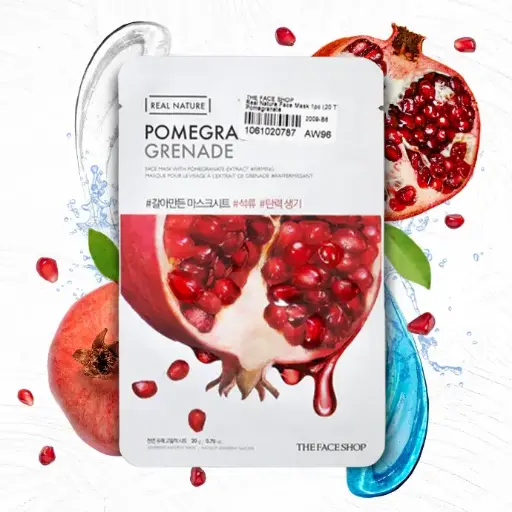 THE FACE SHOP REAL NATURE FACE MASK POMEGRANATE EXTRACT